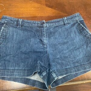 New York & Company Indigo Jean Shorts